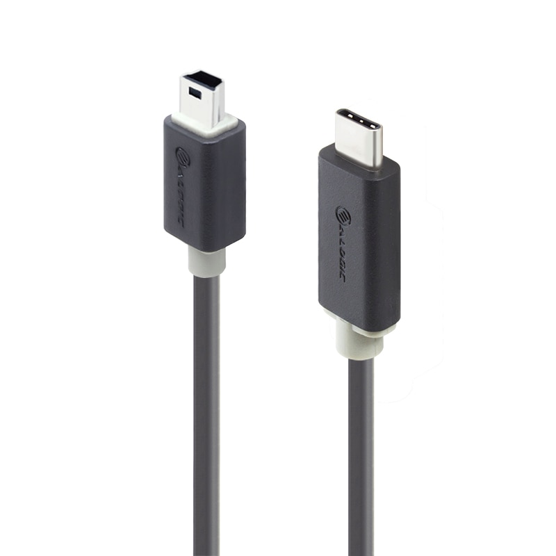 ALOGIC 2m USB 2 0 USB C To Mini USB B Male To Male Pro Series alogic-2m-usb-2-0-usb-c-to-mini-usb-b-male-to-male-pro-series