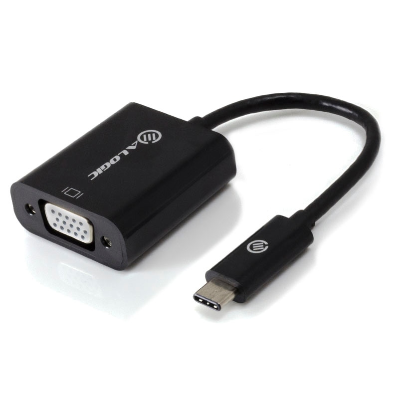 ALOGIC 10cm USBC to VGA Adapter Black